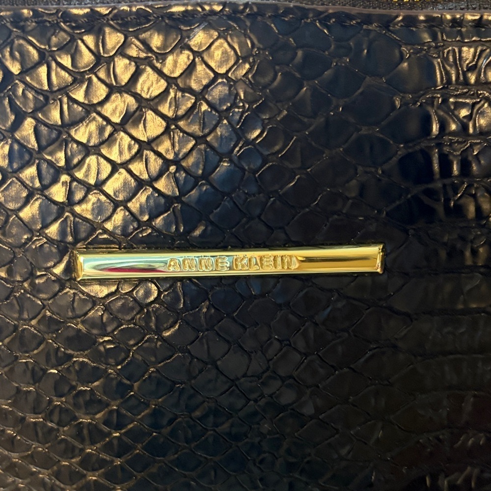 Anne Klein Dome Satchel Faux Leather Handbag | EUC - Picture 2 of 11
